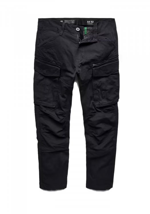 G Star Cargo Παντελόνι της σειράς Rovic Zip 3D Straight Tapered  - D02190 C951 6484 Black
