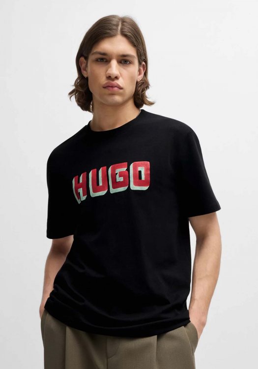 HUGO Κοντομάνικη T-shirt της σειράς Daqerio - 50516624 001 Black