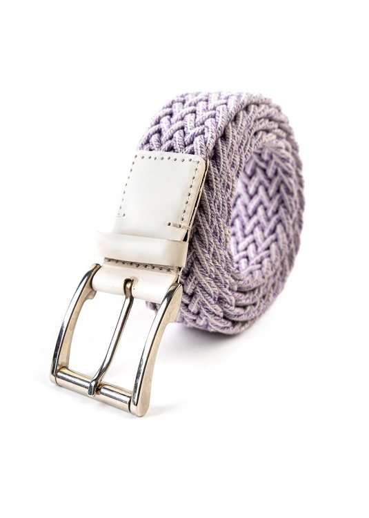 Stefano Corsini Braided Belt - Grey