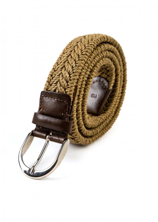 Ortolani Braided Belt - Ecru