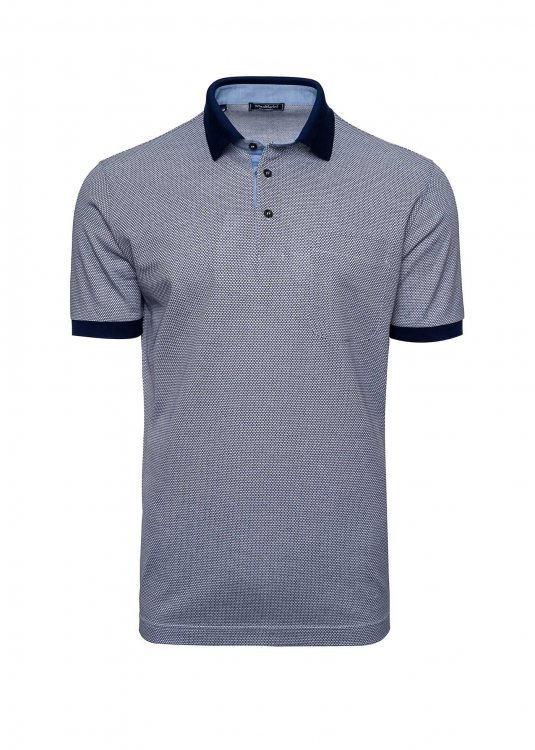 Nino Marini Polo Μπλούζα σε άνετη γραμμή - 82453 00010 White