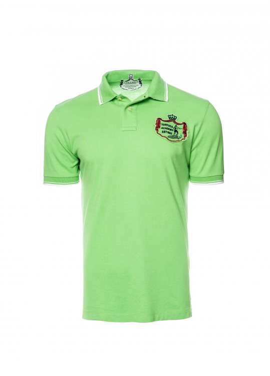 La Tortuga Pique Polo μπλούζα σε Regular  γραμμή - 10E6100U421SE01 4014 Verde Chiard