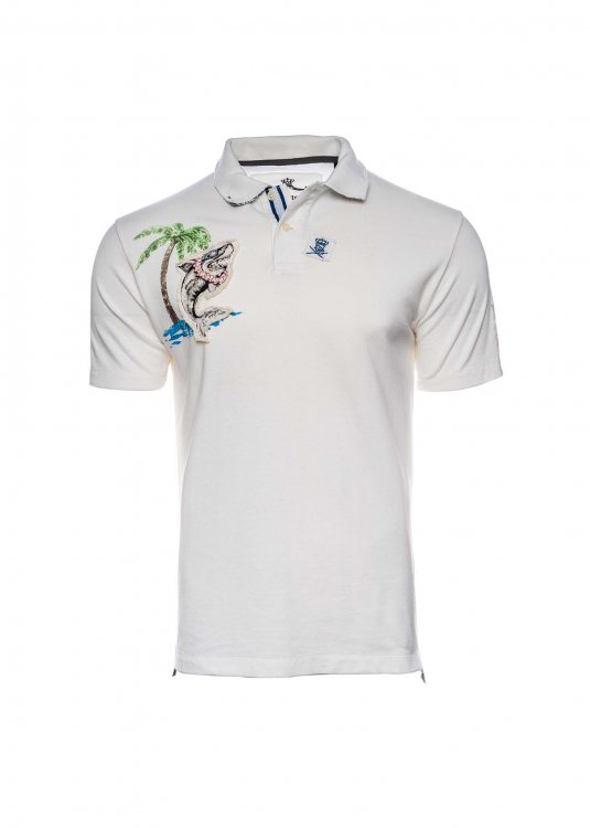 La Tortuga Pique Polo μπλούζα σε Regular  γραμμή - 11E6100U439SE01 1011 White