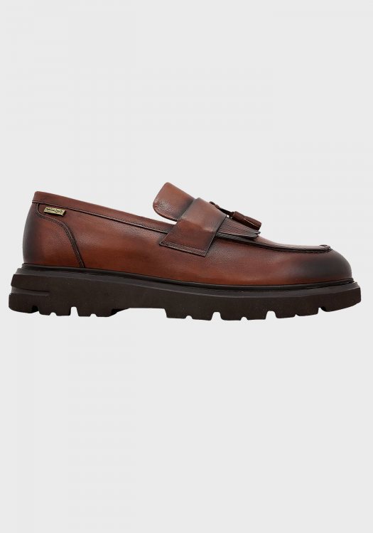 Guy Laroche Δερμάτινα Loafers της σειράς Montrel - 26157 22 Brown