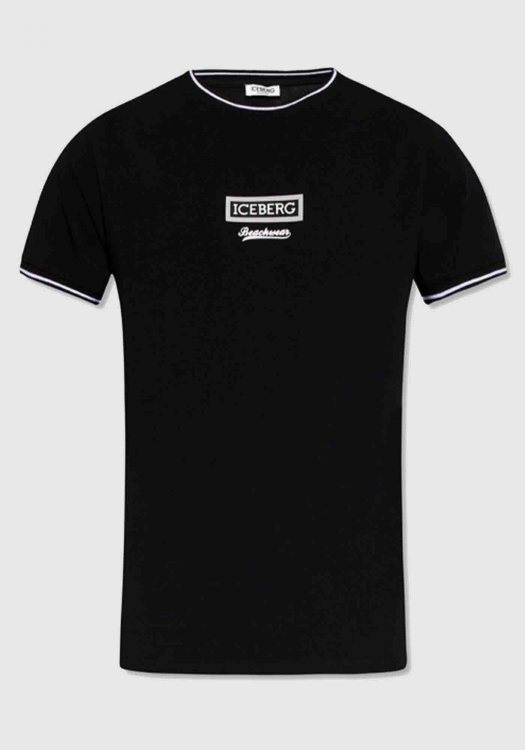 Iceberg Κοντομάνικο T Shirt της σειράς Baseball - ICE2MTS02 Black