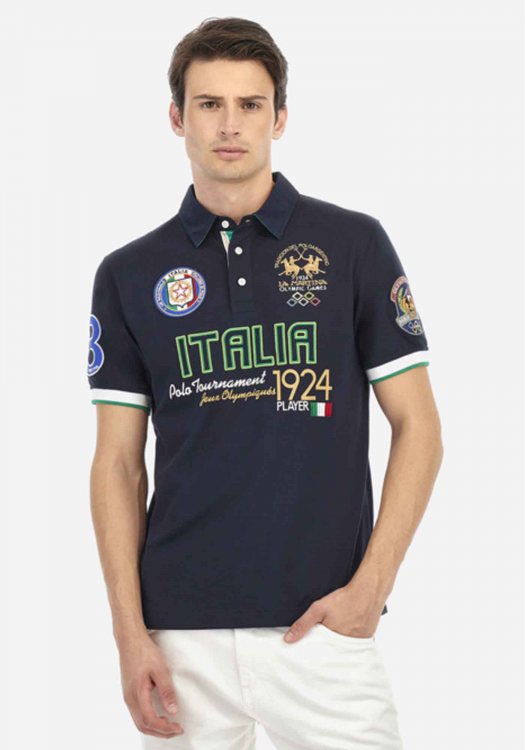 La Martina Polo της σειράς PRE Collection - MAP617 PK001 07017 Navy