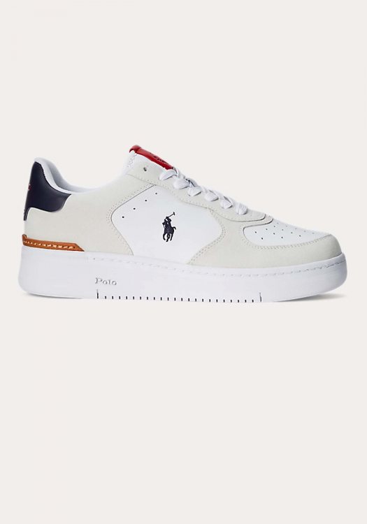 Polo Ralph Lauren Αθλητικά Sneakers της σειράς Masters - 809891794 001 White/Navy/Red