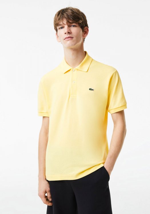 LACOSTE Polo Μπλούζα της σειράς Crocodile Caiman - 3L1212 F8H Citronnelle