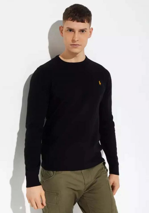 Polo Ralph Lauren Πλεκτή Μπλούζα της σειράς Pullover - 710884749 001 Black