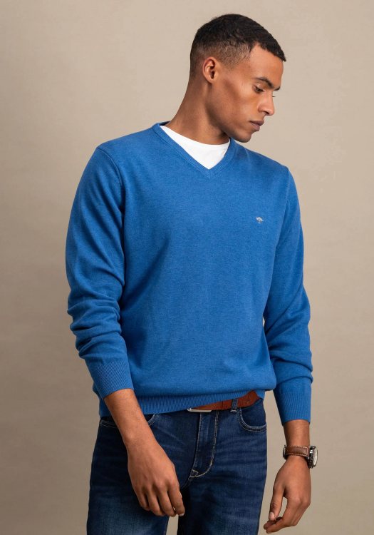 Fynch Hatton Pullover της σειράς Fine Cotton - SFPK211 634 Azure