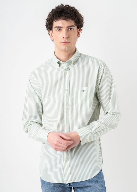 GANT Πουκάμισο της σειράς Striped Poplin - 3000130 345 Milky Matcha 