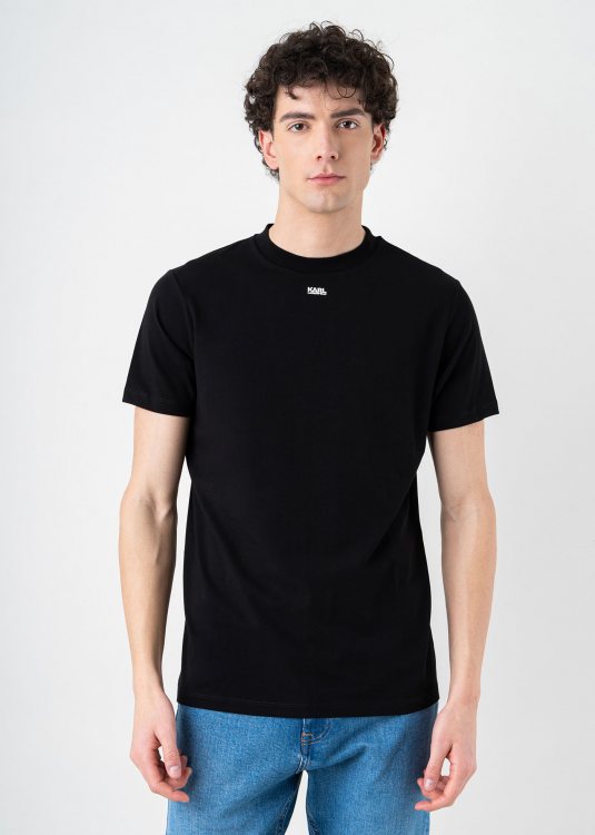 Karl Lagerfeld T Shirt της σειράς Crewneck - 755034 542221 990 Black