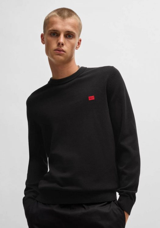 HUGO Pullover της σειράς San Cassius - 50475083 001 Black