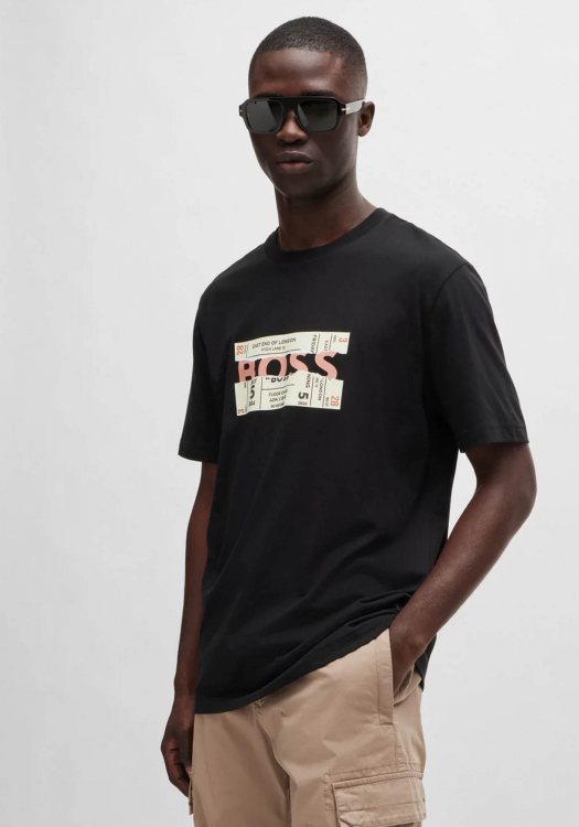 BOSS T Shirt της σειράς Te BOSS Ticket - 50515829 001 Black