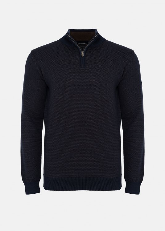 Guy Laroche Pullover της σειράς Zip Troyer - GLDW29219 2 Blue