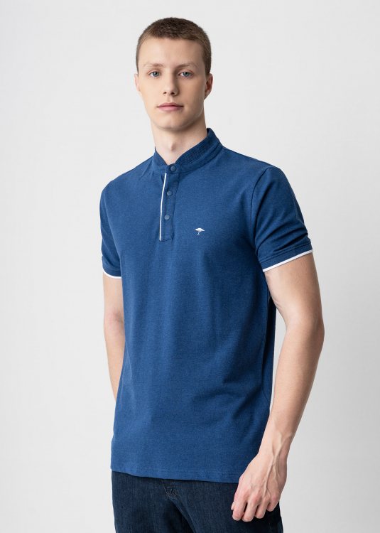 Fynch Hatton Polo Μπλούζα της σειράς Mao - 1403 1305 627 Midnight Blue