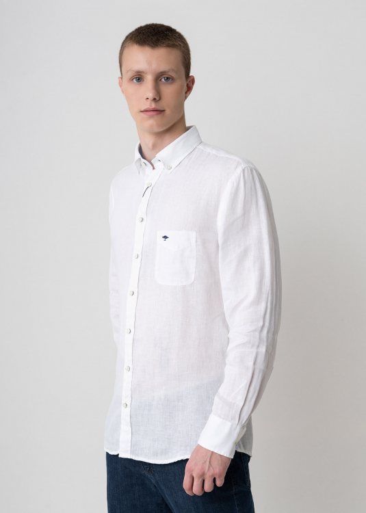 Fynch Hatton Πουκάμισο της σειράς Linen - 1413 6000 802 White