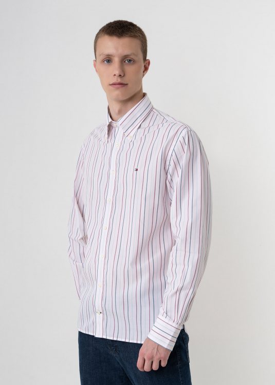 Tommy Hilfiger Πουκάμισο της σειράς Stripe - 0883223553 0438430 664 Pink