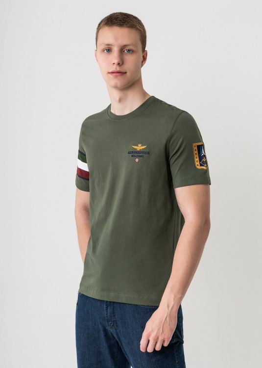 Aeronautica Militare Μπλούζα της σειράς Tricolor - TS2230 39284 Khaki