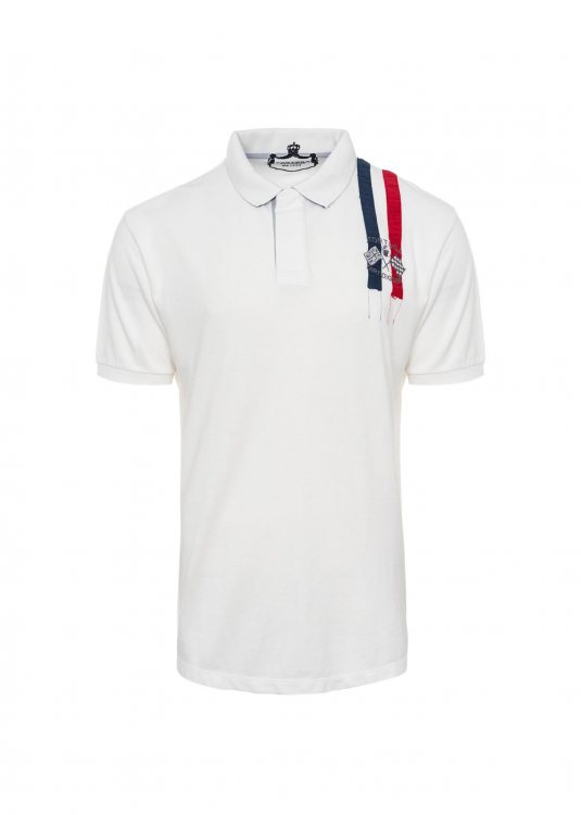 La Tortuga Pique Polo μπλούζα σε Regular γραμμή - 11E6100U432SE01 1011 Bianco Off