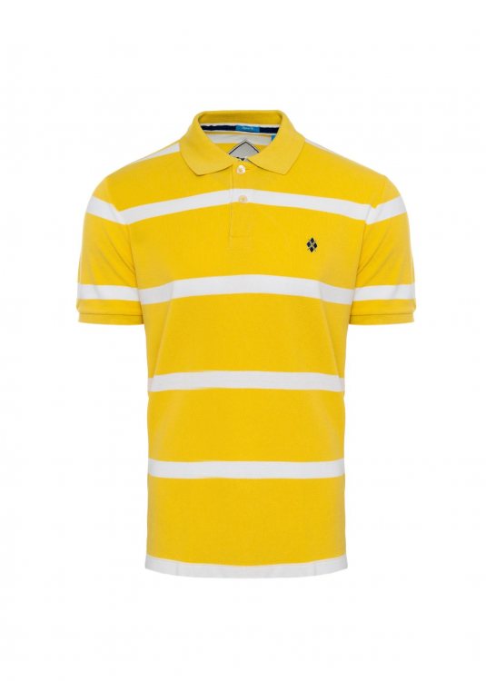 Burlington Polo Μπλούζα της σειράς Pique - 60458 1200 Yellow
