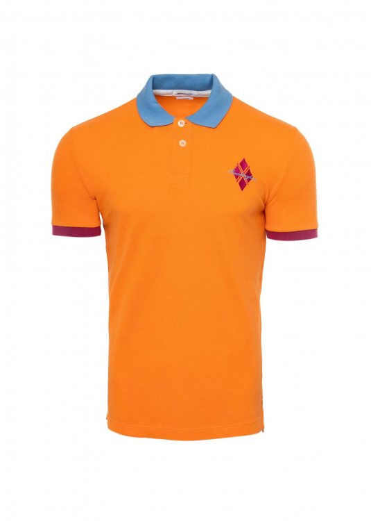 Burlington Polo Μπλούζα της σειράς Double Collar - 60249 136 8150 Orange