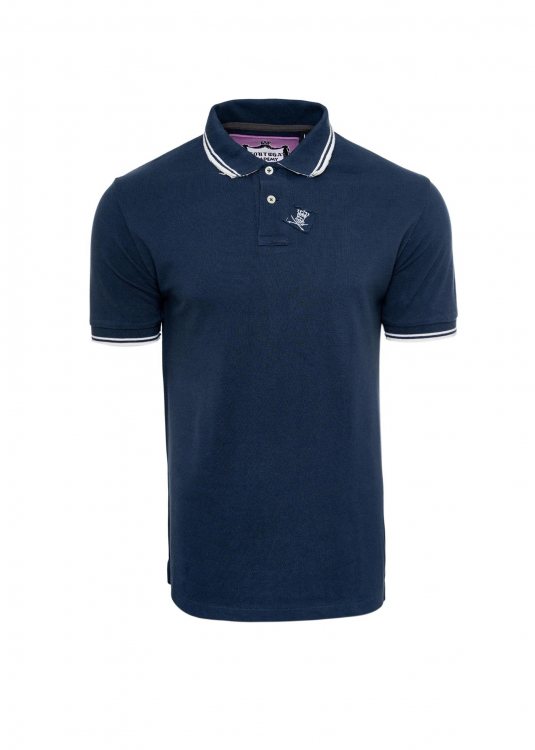 La Tortuga Pique Polo μπλούζα σε Regular γραμμή - 11E6100U442SE01 5974 Blue Ocean 