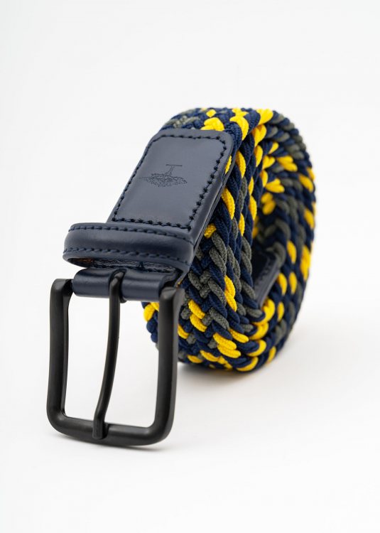 Fynch Hatton Ζώνη της σειράς Braided - FM4009 H4507 4922 Navy