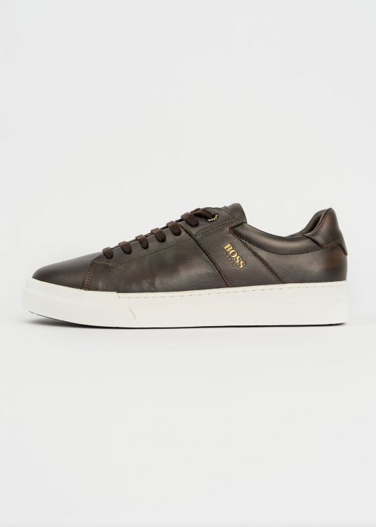 BOSS Shoes Δερμάτινα Sneakers της σειράς Sneakers - AC121 Brown Contador