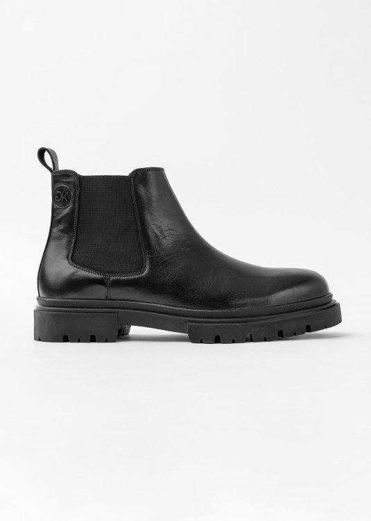 GK Uomo Δερμάτινα Chelsea Boots της σειράς Mone - 4195-0 Black