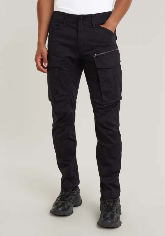 G Star Cargo Παντελόνι της σειράς Rovic Zip 3D Tapered - D02190 5126 6484 Black