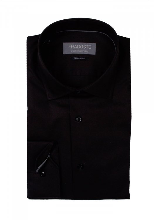 Fragosto Regular Fit Shirt - Black