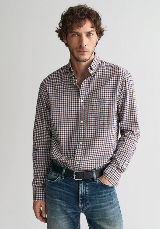 GANT Πουκάμισο της σειράς Gingham - 3240115 220 Cocoa Brown