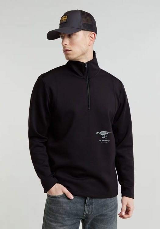 G-STAR Half Zip της σειράς Motion - D25081 D560 6464 Black