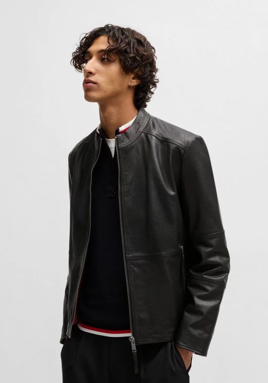 HUGO Δερμάτινο Jacket της σειράς Lokis -  50516869 001 Black