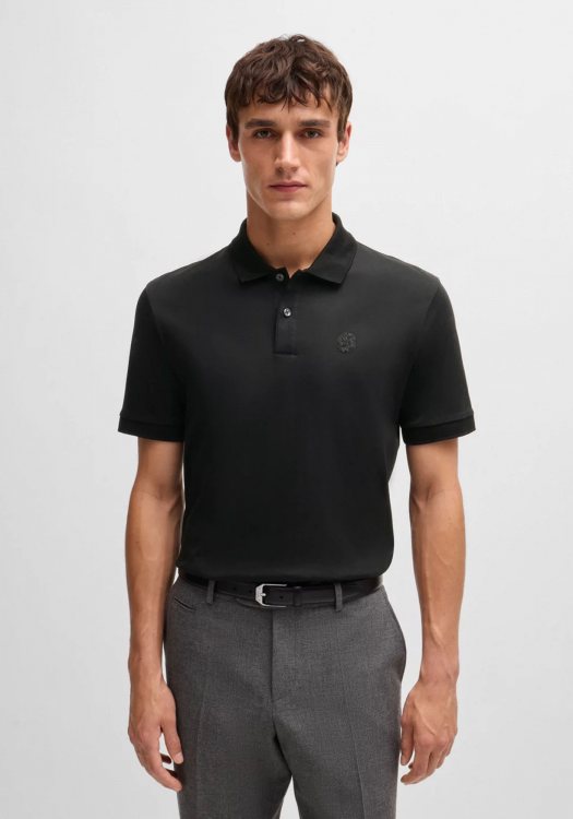 BOSS Κοντομάνικη Polo της σειράς Parlay - 50527665 001 Black