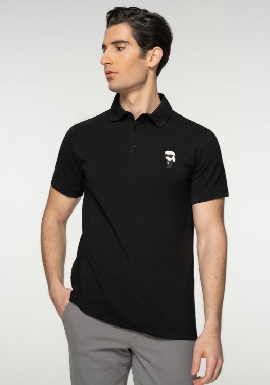 Karl Lagerfeld Polo Μπλούζα της σειράς Nos - 745022 500221 990 Black