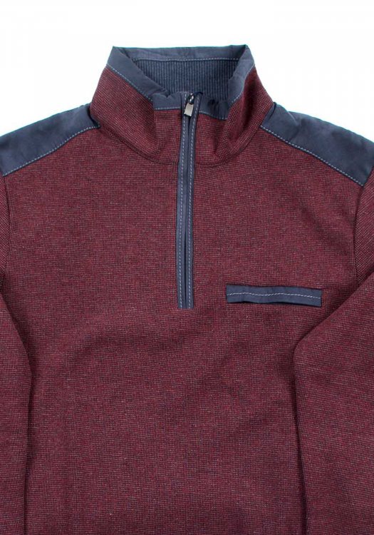 Monte Napoleone Half Zip 5145 - 002 cherry